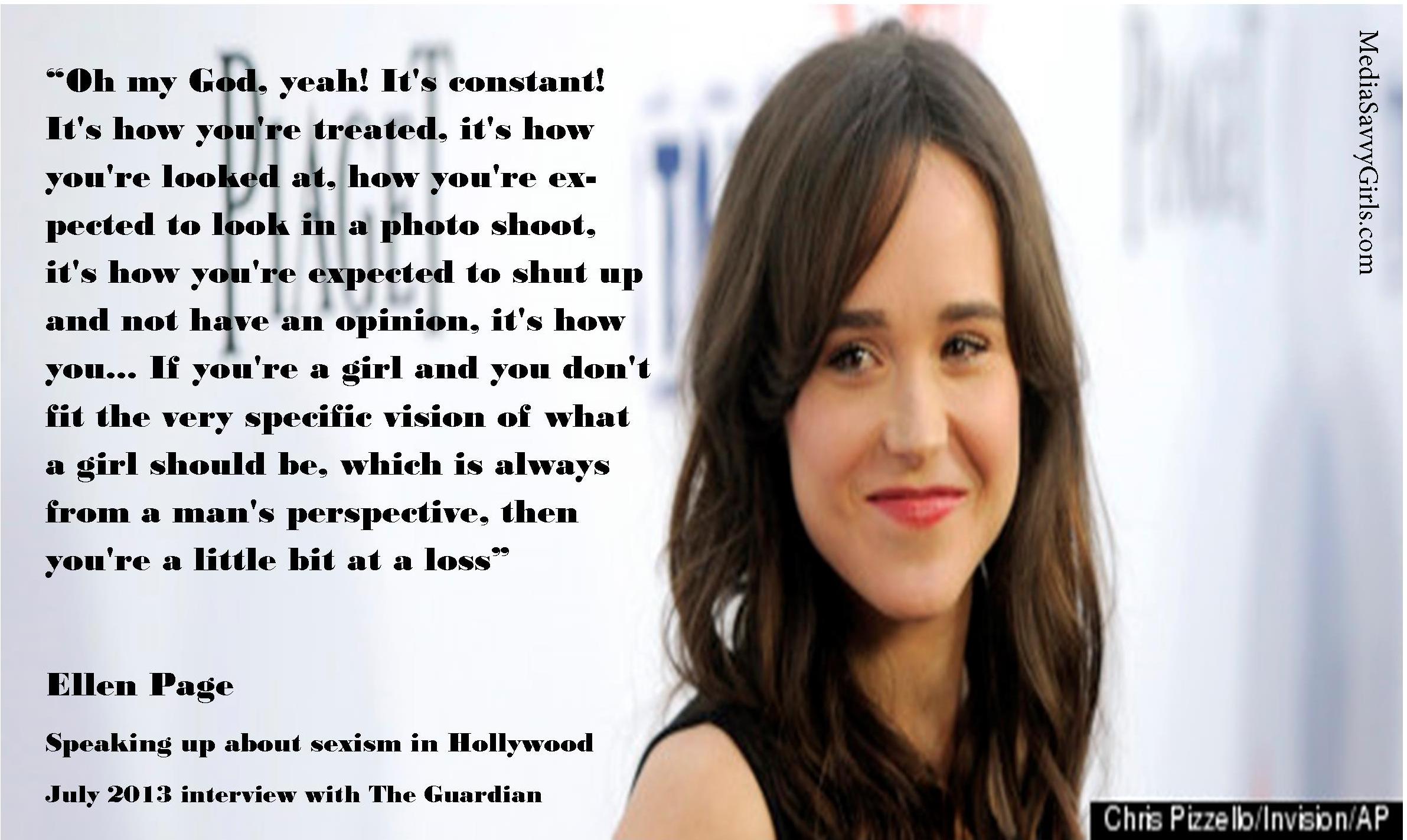 Ellen Page Porn Captions - sexism | Media Savvy Girls